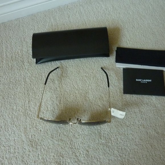 Saint Laurent Metal Cat-Eye Sunglasses (Model SL 310) - Silver/Black main image 10